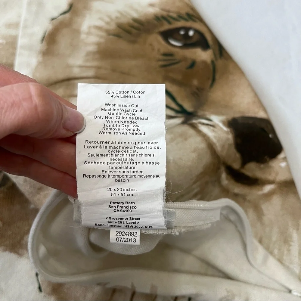 Pottery Barn Fox Pillow Cover
